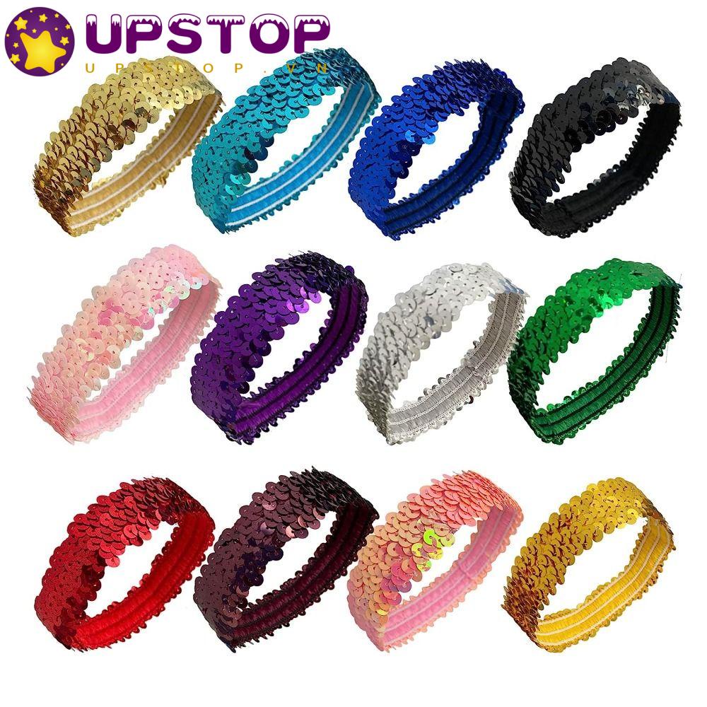 UPSTOPVN Set 5 Băng Đô Cao Su Co Giãn Chống Trượt Dành Cho Nữ Tập Yoga