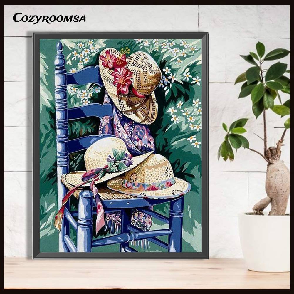 Tranh Đính Đá Kim Cương Toàn Bộ 5D DIY Hình Vẽ Nón