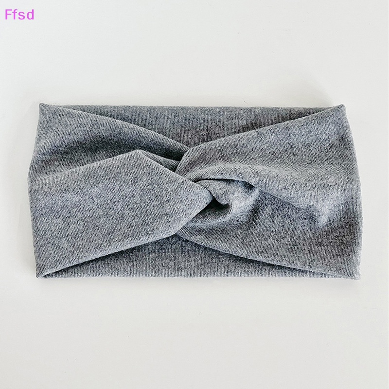 {Ffsd} Băng Đô Thể Thao Thắt Nơ Chéo Màu Trơn Co Giãn Thoải Mái Thời Trang Thường Ngày Cho Nữ * Hàng Bán Chạy