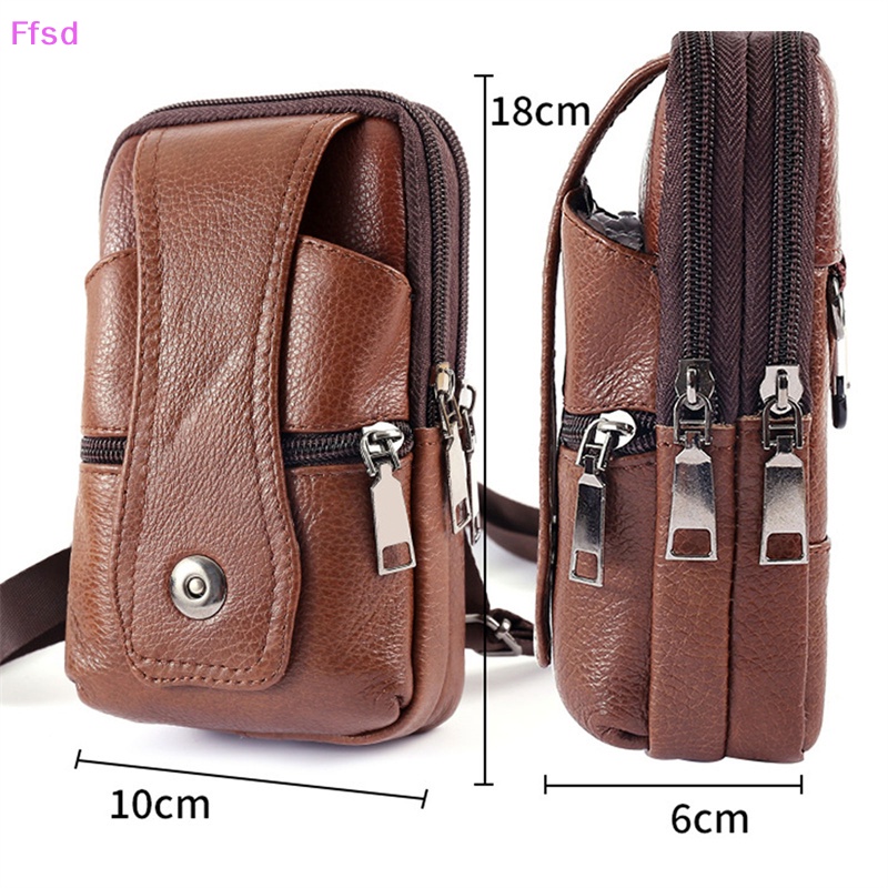 {Ffsd} Túi Da Đeo Thắt Lưng Thiết Kế Tinh Tế Sáng Tạo Phong Cách Doanh Nhân Cho Nam * Bán Chạy