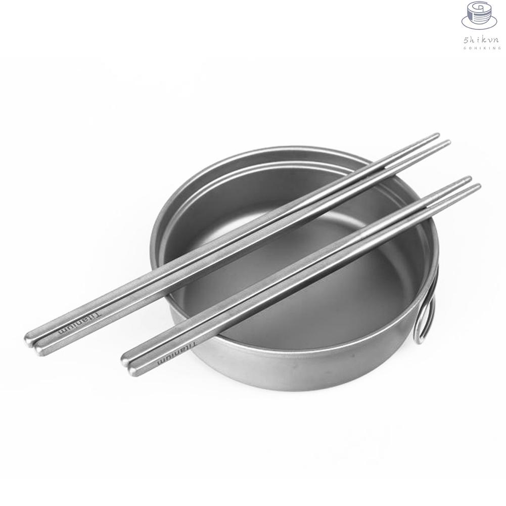 Đũa Titan Nguyên Chất Thiết Kế Đục Lỗ Tiện Dụng Khi Đi Cắm Trại