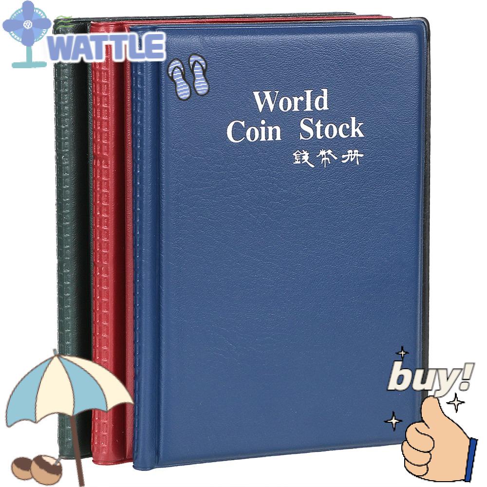 WTTLE Album Đựng Tiền Xu Mini Bằng Nhựa Gọn Nhẹ Cho Bộ Sưu Tập Penny