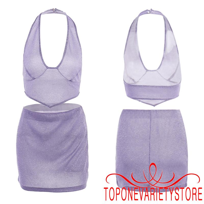 Set Áo 2 Dây + Chân Váy Ngắn Thời Trang Hè Cho Nữ