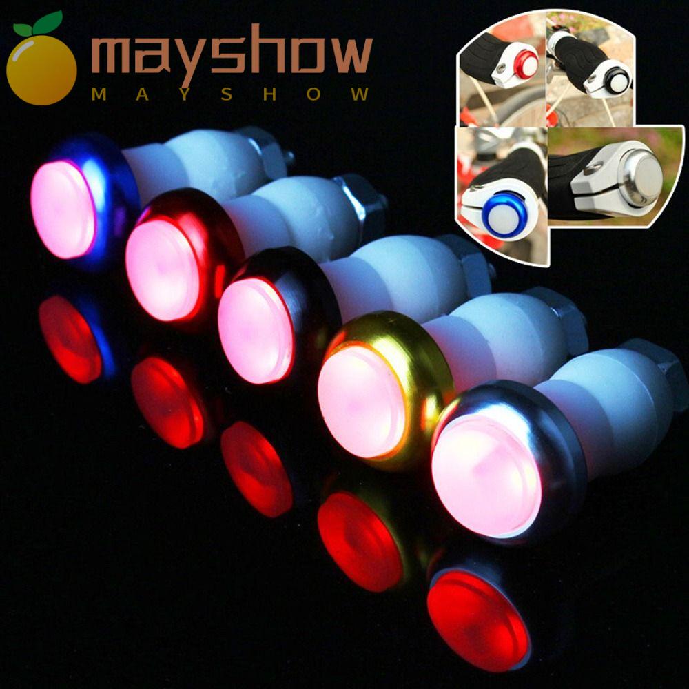 MAYSHOW Set 2 Đèn Tín Hiệu Gắn Tay Lái Xe Đạp Bằng Hợp Kim Nhôm Nhiều Màu