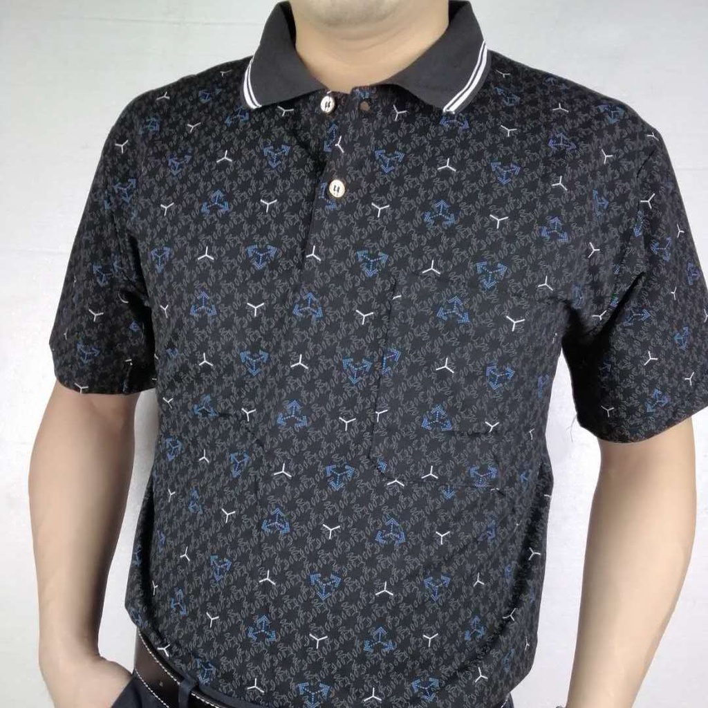 Áo Thun Polo Ngắn Tay Form Rộng Phong Cách Năng Động Dành Cho Nam Trung Niên Mi