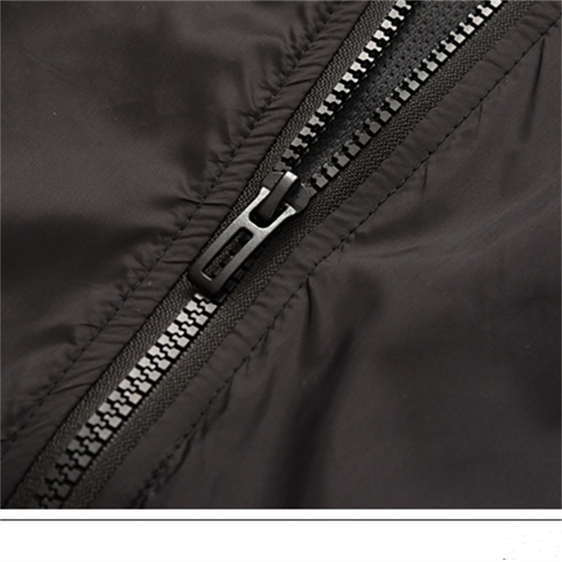 Áo Khoác Bomber Chất Liệu Nylon 100% Phối Lưới Có Khóa Kéo Cho Cặp Đôi