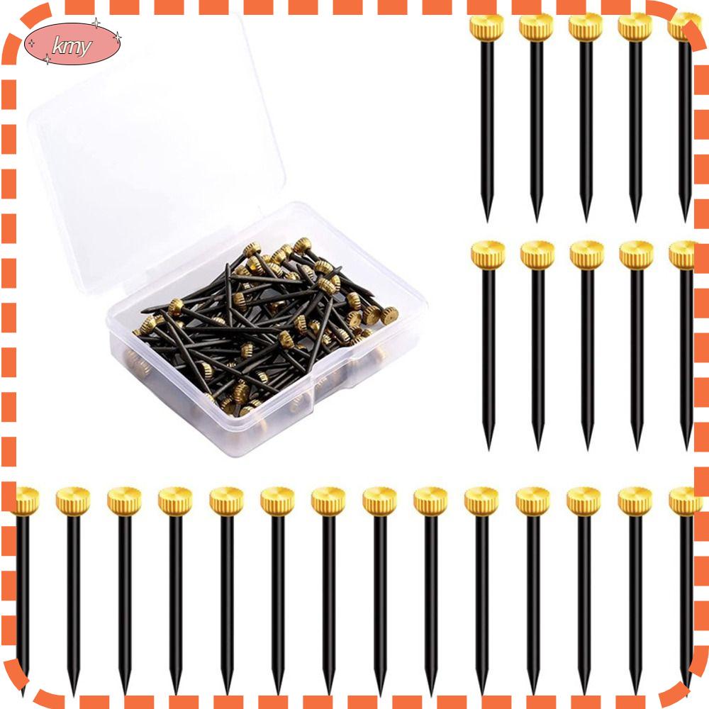 KRNY Set 100 Móc Treo Tranh Ảnh Bằng Thép Màu Vàng Đen Trang Trí Nhà Cửa / Văn Phòng