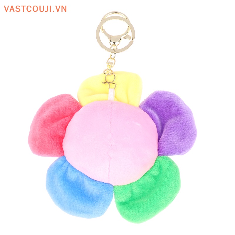 Móc Khóa Hình Hoa Hướng Dương Kirby Nhồi Bông Nhiều Màu Sắc Dễ Thương