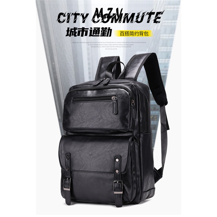 MZY Balo nam Balo da mềm PU nhiều màu Cỡ Lớn Balo Thời Trang 2023 NEW K96T0EU