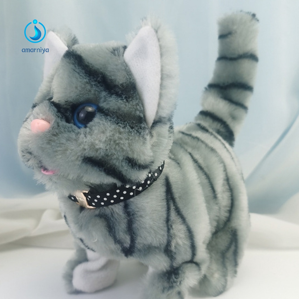 (Shop Amart) Đồ Chơi Mèo Nhồi Bông Điện Tử Dễ Thương