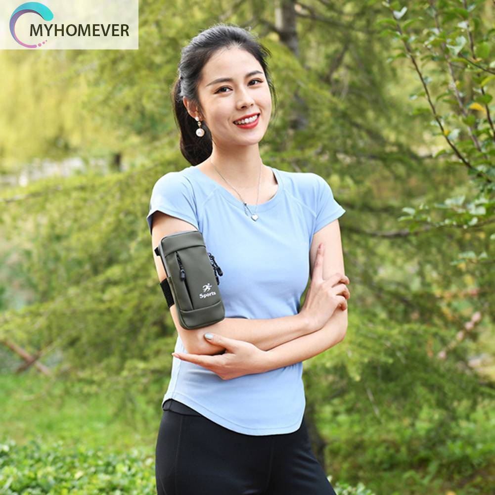 Túi Đeo Cánh Tay Bằng Da PU Co Giãn Chống Nước Chống Trộm Có Thể Điều Chỉnh