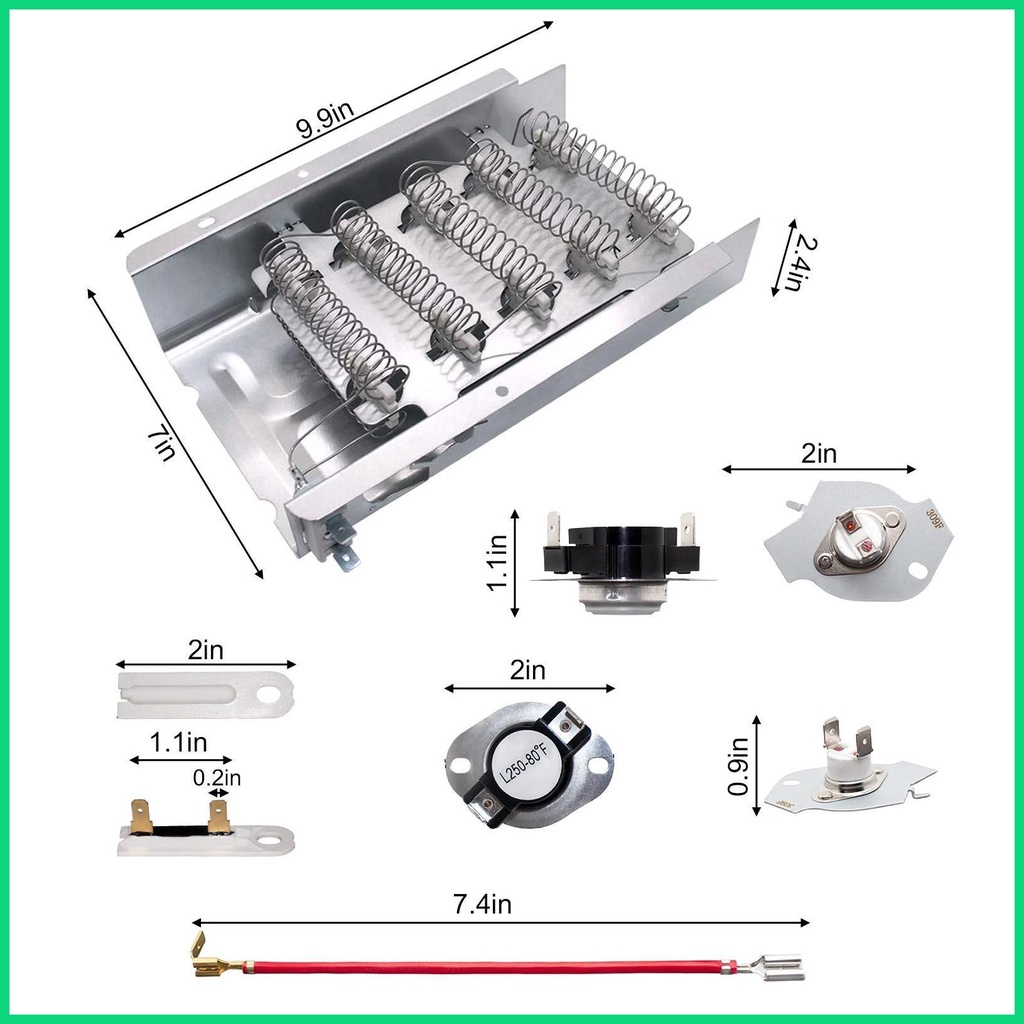 Bộ 9 Phụ Kiện Cắt Nhiệt Cho Máy Sấy jiwvn