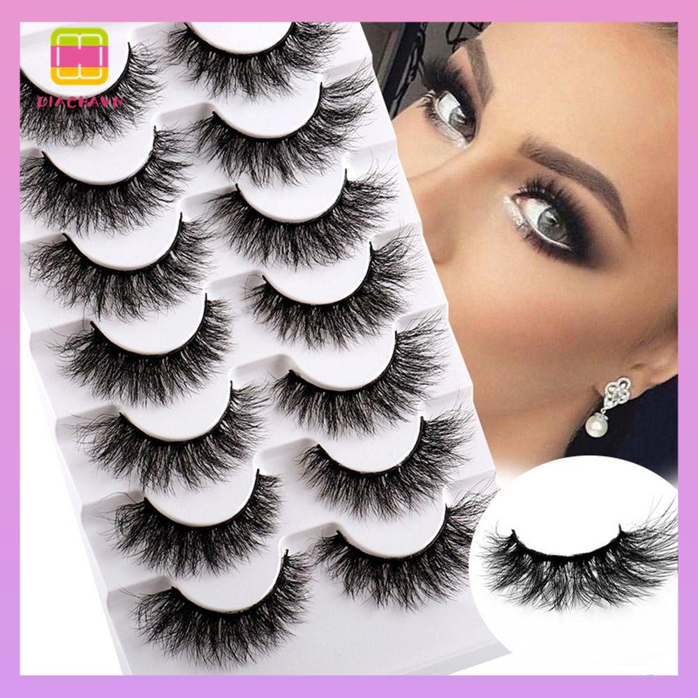 DIACHAVN Lông Mi Giả Bằng Nhung Lông Chồn Giả Xoăn Handmade Thời Trang Dành Cho Trang Điểm Mắt