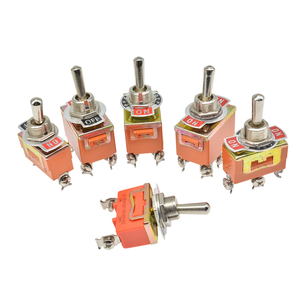 RIRIHI Công Tắc Nút Đồng 250V / 15A E-TEN1021 29 * 14.5MM 2-pin 2nd