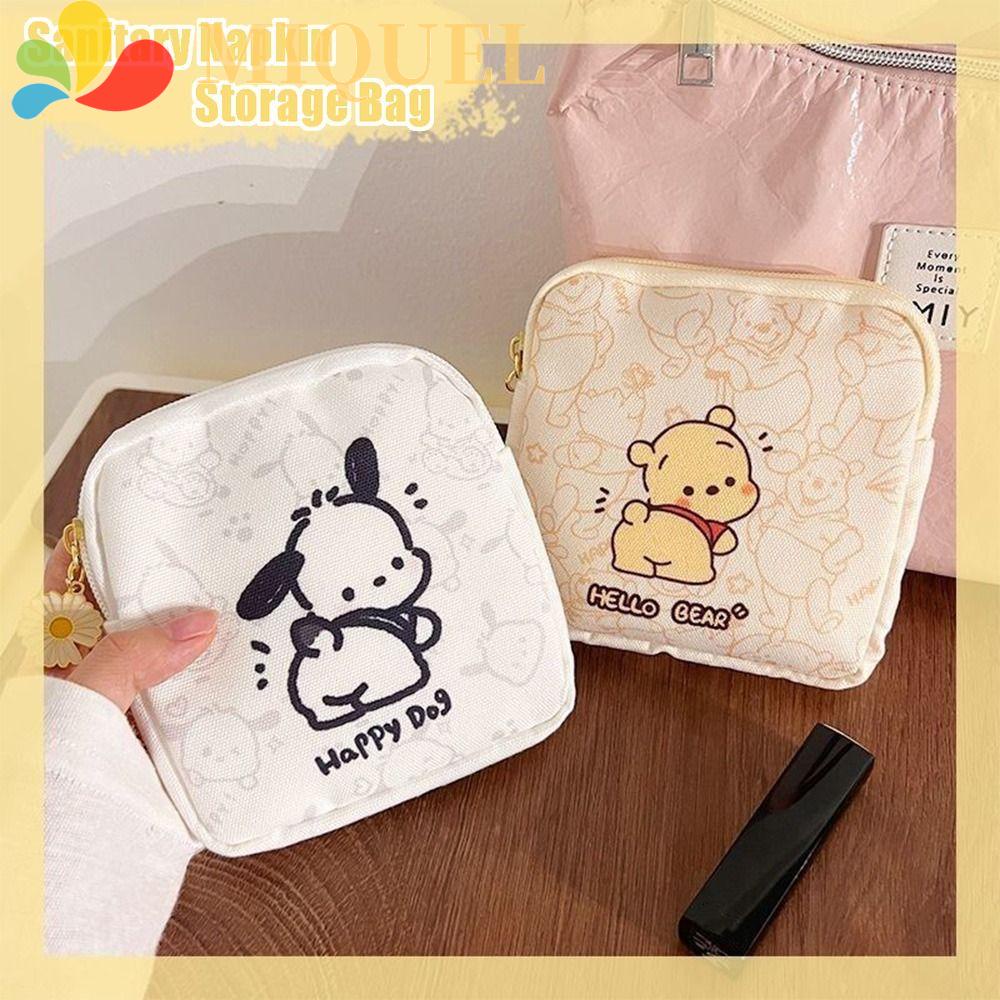 MIQUEL Pochacco Túi Vải Ox Nhỏ Đựng Khăn Ăn Thiết Kế Hoạt Hình Ngọt Ngào Cho Nữ