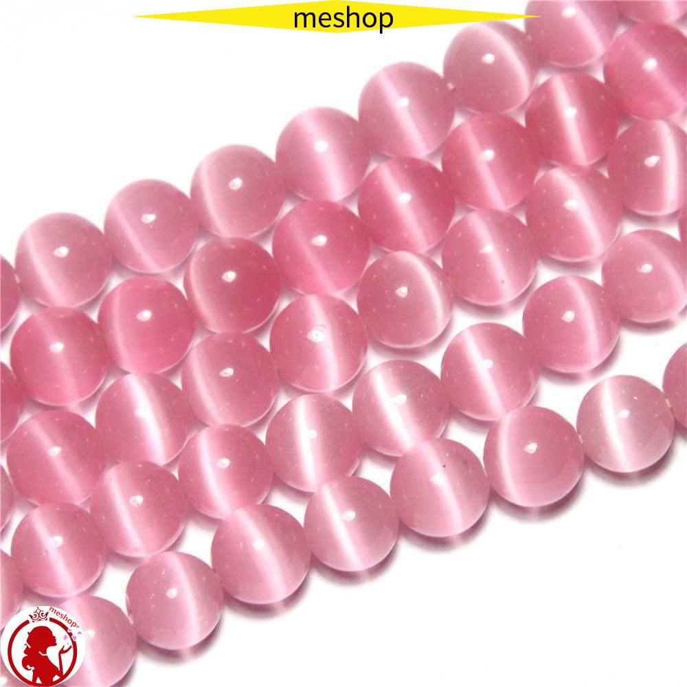 ME Túi 96 Hạt Mắt Mèo Màu Hồng 8mm Dùng Làm Trang Sức Thủ Công