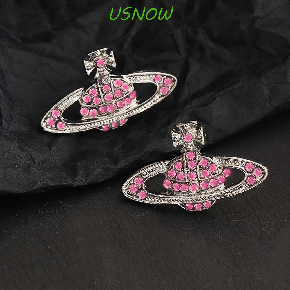 USNOW Bông Tai Hình Hành Tinh Đính Đá Thời Trang Dành Cho Nữ