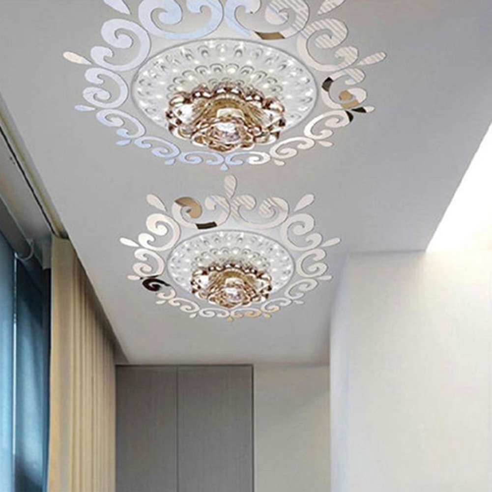 Miếng Dán Tường Hiệu Ứng Gương 3D DIY Trang Trí Nhà Cửa