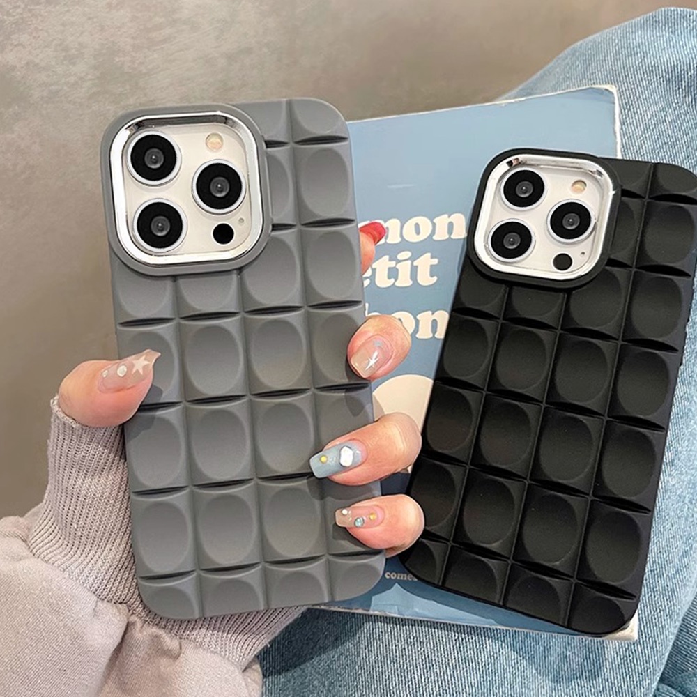 Ốp Điện Thoại TPU Mềm Nhám Chống Trượt Chống Rơi Hình Bánh Macaroon 3D Cho IPhone 11 12 13 14 Pro Max