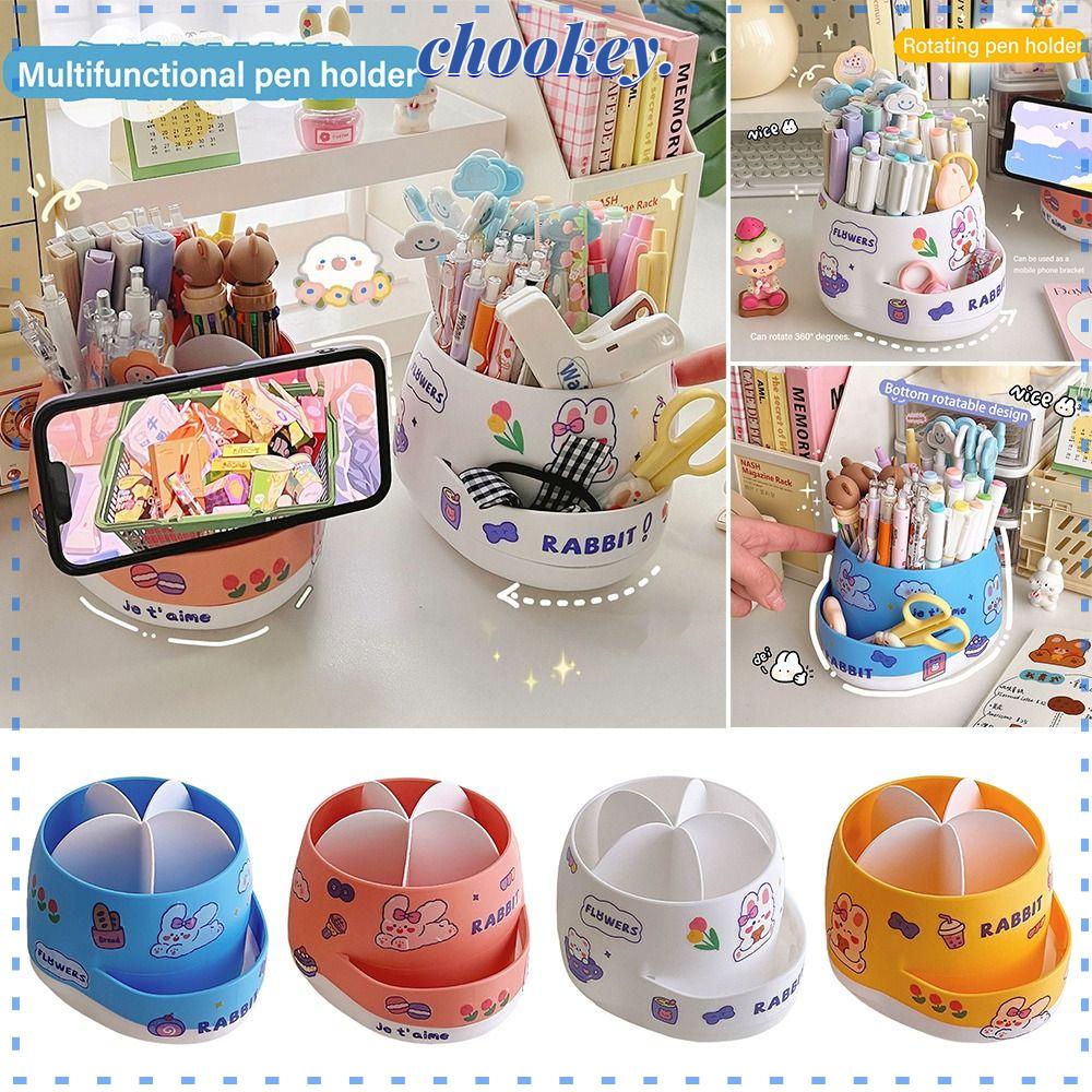 CHOOKEY Giá Đỡ Bút Chì Để Bàn Cỡ Lớn Xoay 360 Độ Tiện Dụng