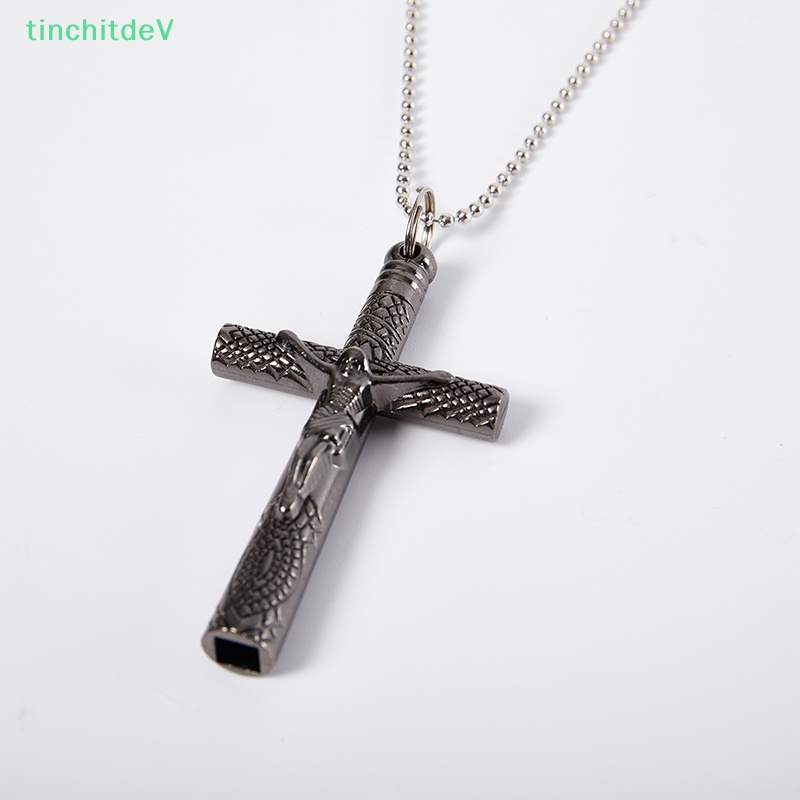 [TinchitdeV] Mặt Vòng cổ Hình Thánh Giá 6mm Bằng Kim Loại Điều Chỉnh Kích Thước