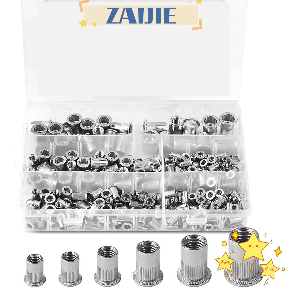 ZAIJIE24 Bộ 205 Đai Ốc Đinh Tán Bằng Thép Không Gỉ 304 0.5-5mm M3 M4 M5 M6 M8 M10 Chống Ăn Mòn Cho Đồ Nội Thất