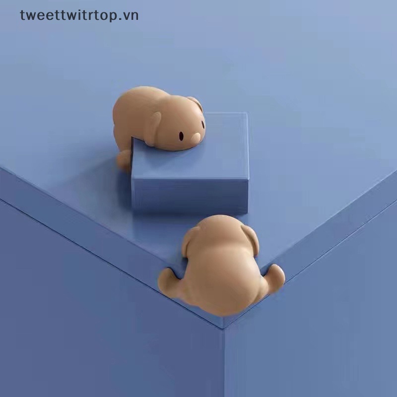 Miếng Bọc Cạnh Bàn Bằng Silicon Mềm Bảo Vệ An Toàn Cho Bé