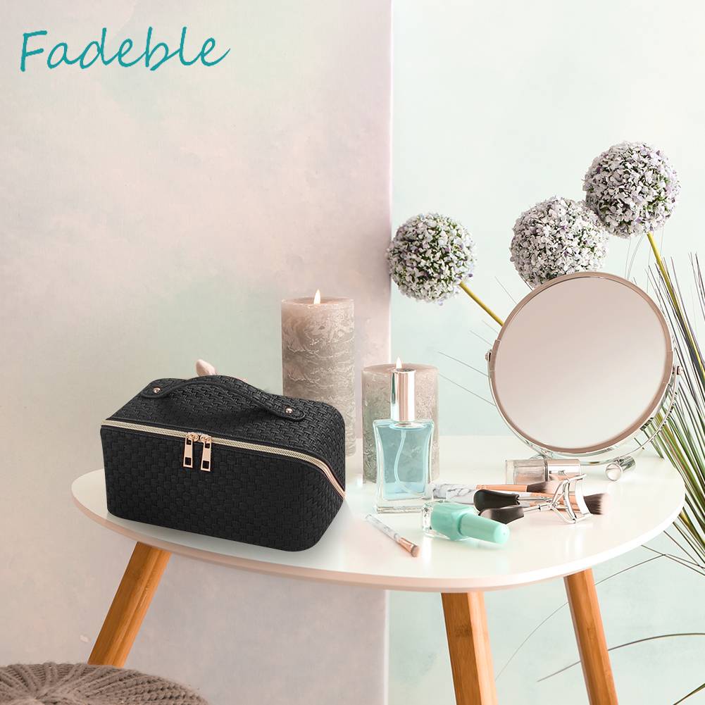 Túi Đựng Mỹ Phẩm Đa Năng Có Khóa Kéo Tiện Dụng Cho Nữ