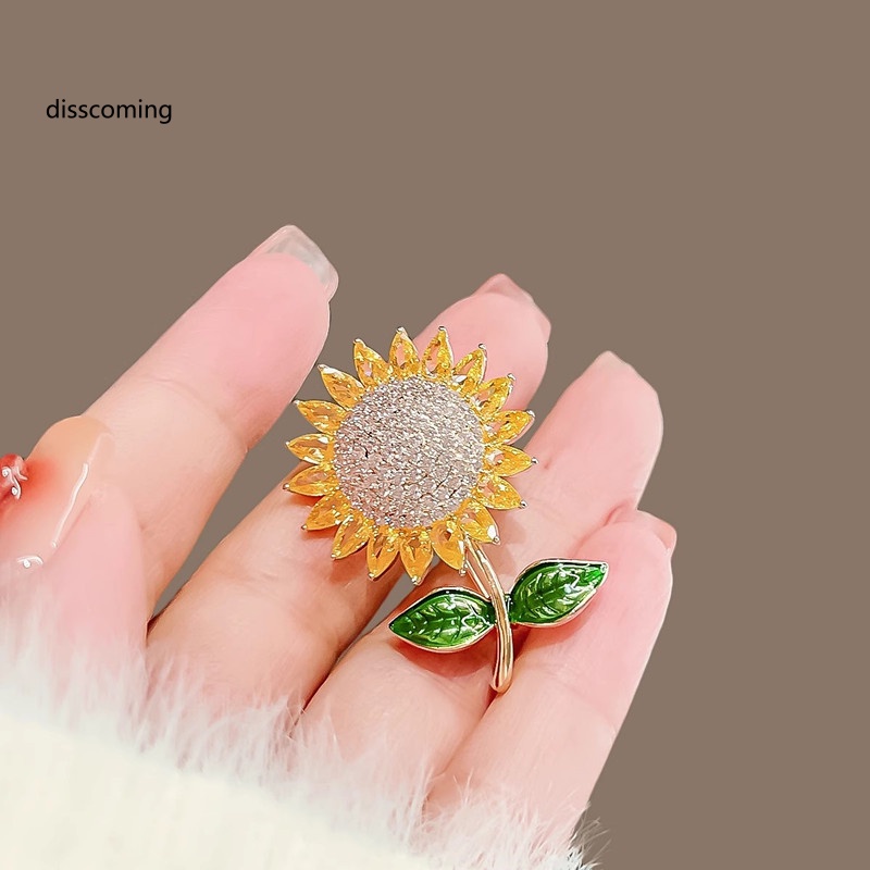 Áo Thun In Hình SL SL SL Thời Trang Năng Động| Trâm Cài Áo Hình Hoa Hướng Dương Đính Đá Zircon Siêu Lấp Lánh