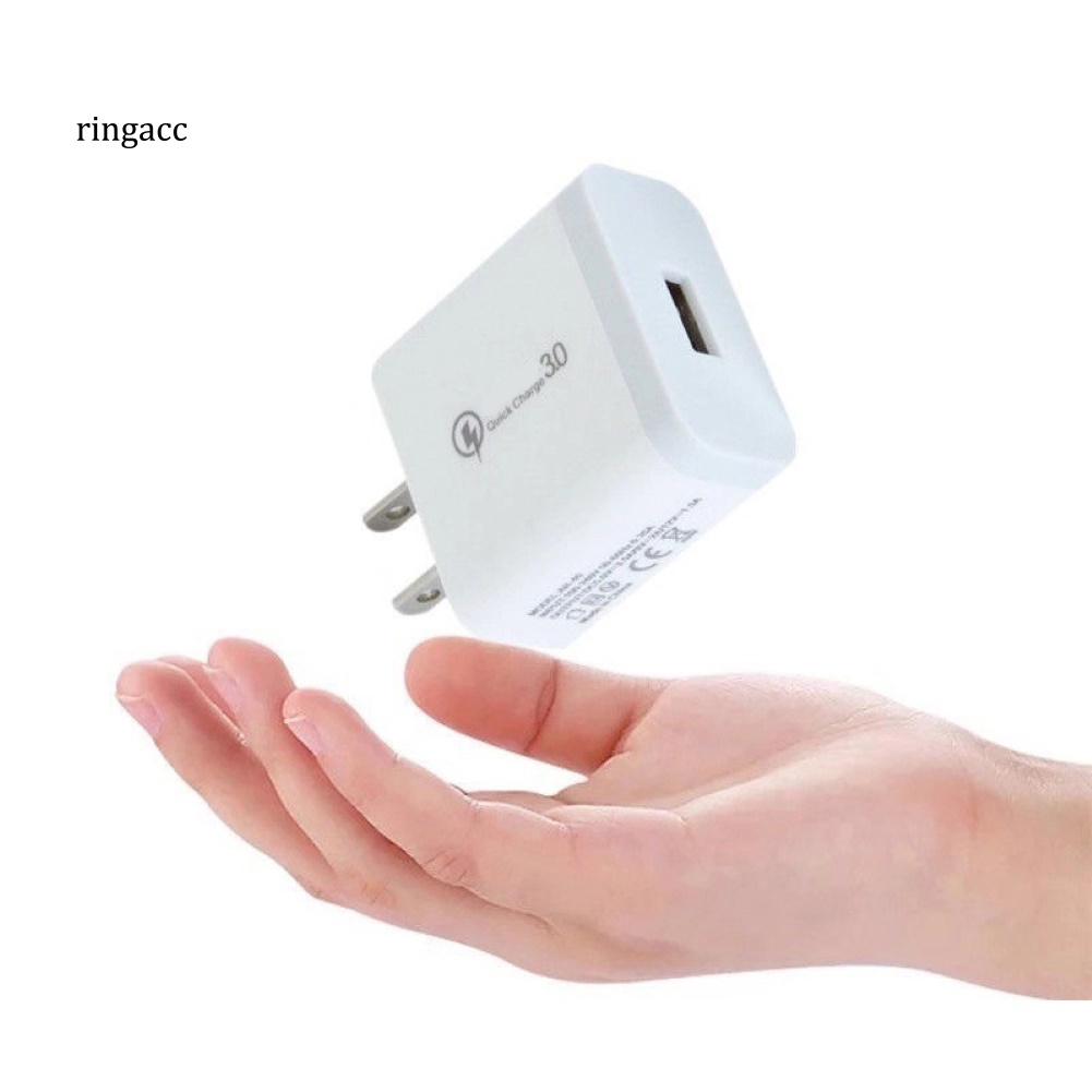 Cốc Sạc Nhanh Một Cổng USB 5V 35A QC30 Cho Điện Thoại / Máy Tính Bảng