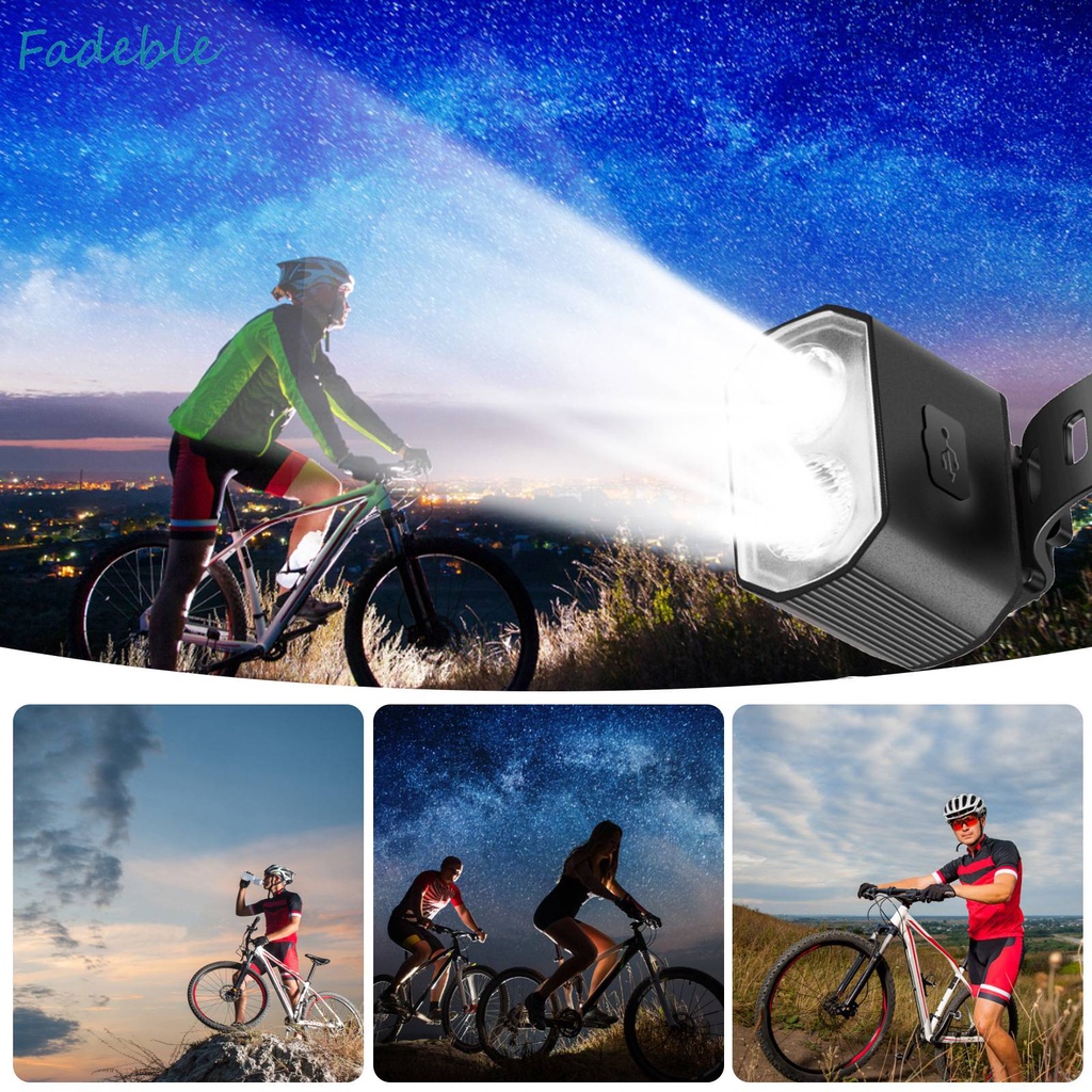 Set 2 Đèn Led Gắn Đuôi Xe Đạp Có Thể Sạc Lại Bằng Cổng USB