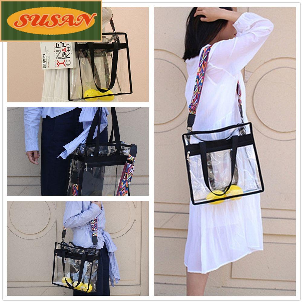 SUSANS Dây Đeo Túi Xách Trong Suốt Tùy Chỉnh Thời Trang Tiện Dụng Cho Nữ