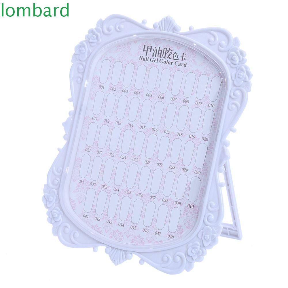 LOMBARD Sách Trưng Bày Mẫu Móng Tay Giả 48 Màu Hai Mặt Bán Vĩnh Viễn DIY