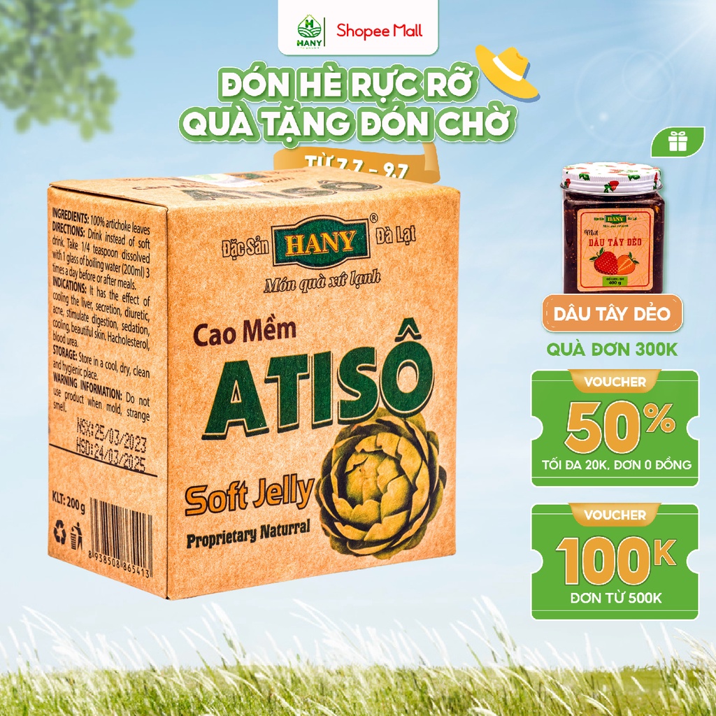 Cao mềm Atisô HANY 200g Đặc Sản Đà Lạt