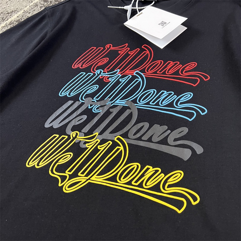 Giày Thể Thao Thời Trang Đường Phố Cá Tính115340Áo Thun Cotton Bốn Màu Tay Cộc In Chữ Plus Size Unisex