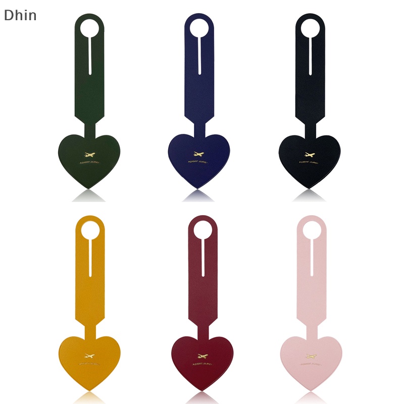 Thẻ Đánh Dấu Hành Lý Bằng Da PU Hình Trái Tim Chất Lượng Cao