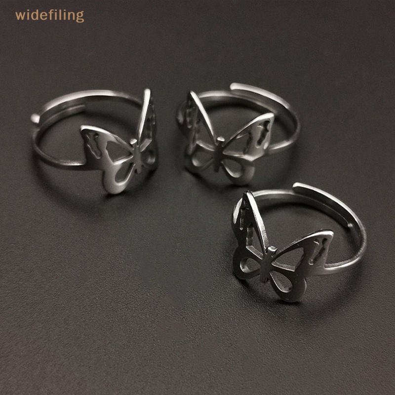 Nhẫn Hình Bướm Thiết Kế Tối Giản Có Thể Điều Chỉnh Kích Cỡ