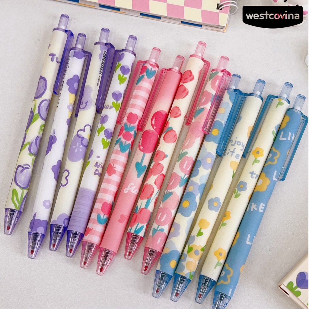 [WSTN]✎Set 4 Bút Thử Mực Đen Ngòi 0.5mm