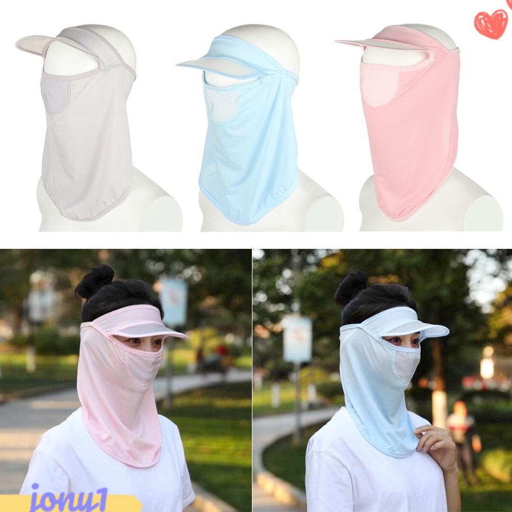 JONYE Mũ Chống Nắng Kèm Tấm Che Mặt Thời Trang Tiện Dụng Cho Nam Và Nữ