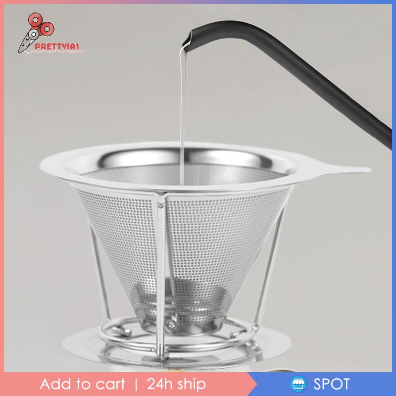 Dụng Cụ Lọc Cà Phê Bằng Thép Không Gỉ Hình Nón