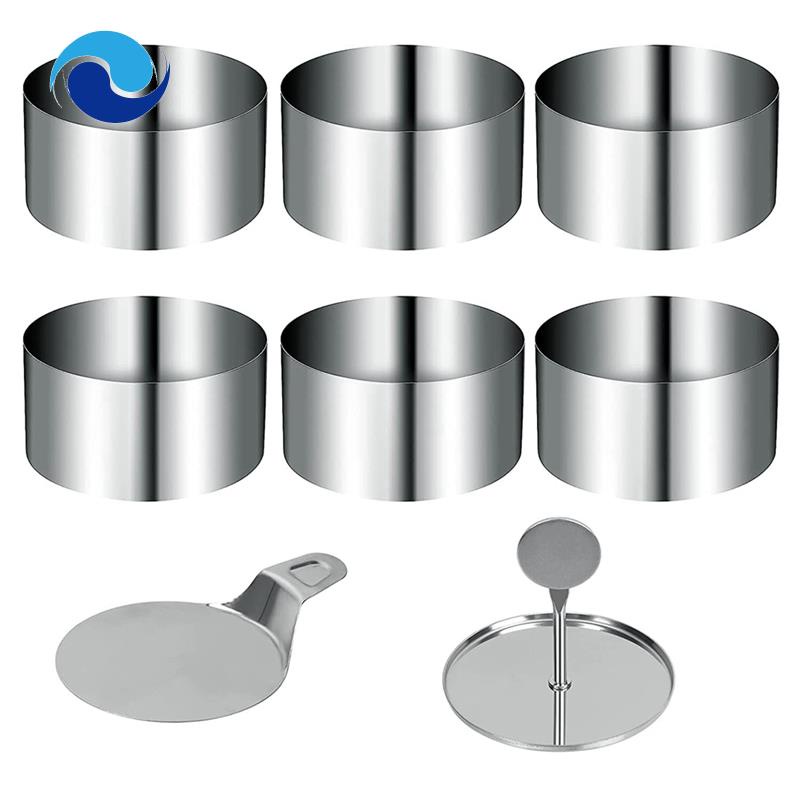 Set 8 Khuôn Làm Vòng Tròn Nhỏ Trang Trí Bánh Ngọt