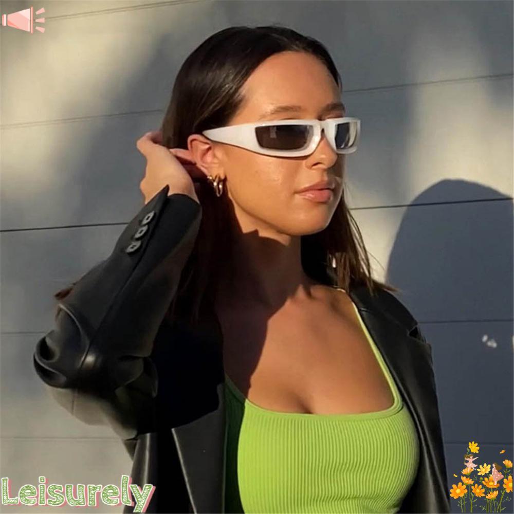 LEILY Kính Râm Thể Thao Y2K Chống Tia UV400 Steampunk