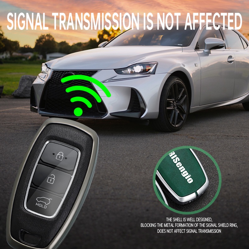 Vỏ Bọc Chìa Khóa Bằng Hợp Kim Kẽm Cho hyundai i10 / tucson / elantra 2020 i10 stargazer creta 2022-2023 santafe i10