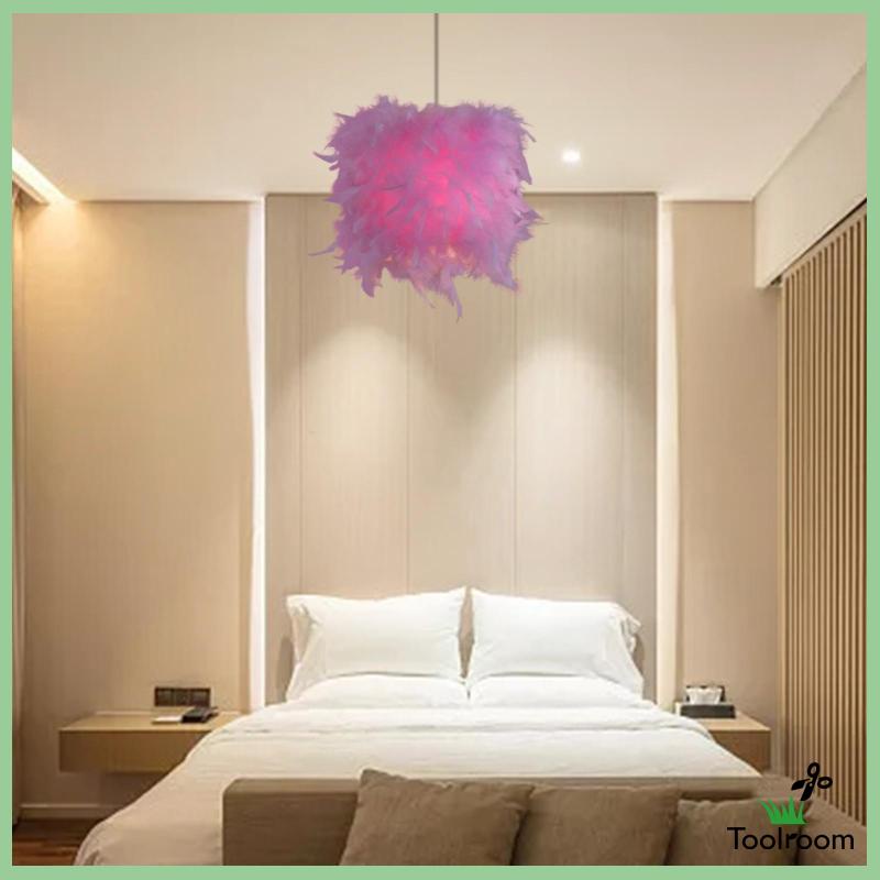 Vỏ Bọc Đèn Trần Hình Lông Vũ Trang Trí Phòng Khách / Tiệc Tùng