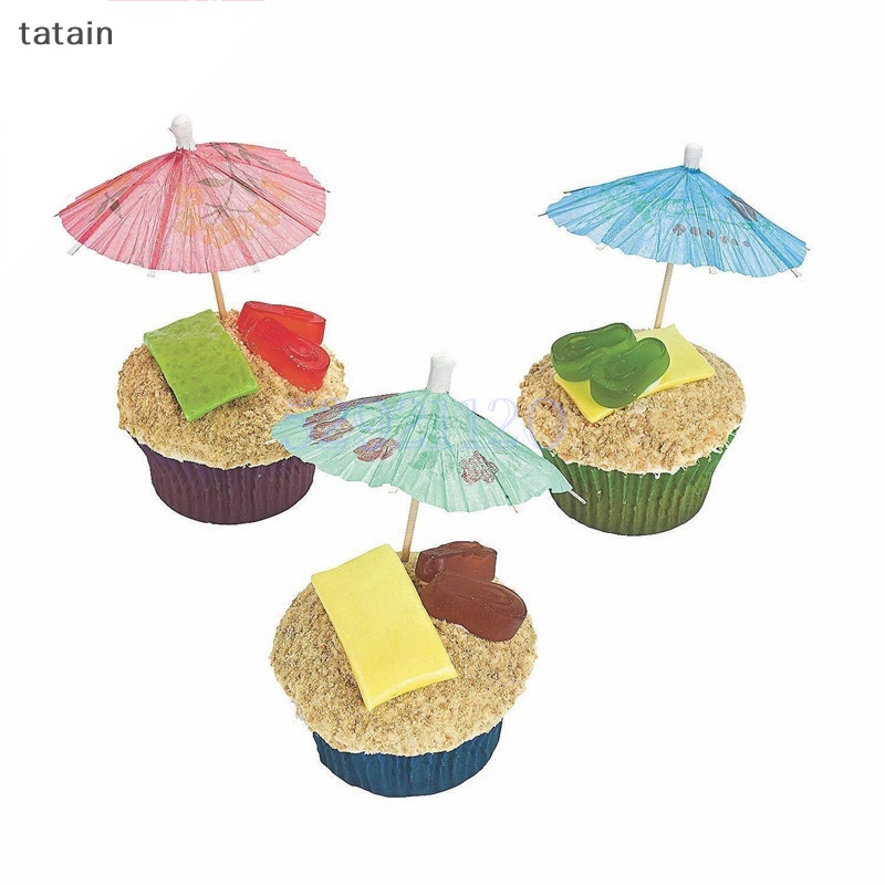 Set 50 Dù Giấy Mini Trang Trí Thức Uống Tiện Dụng