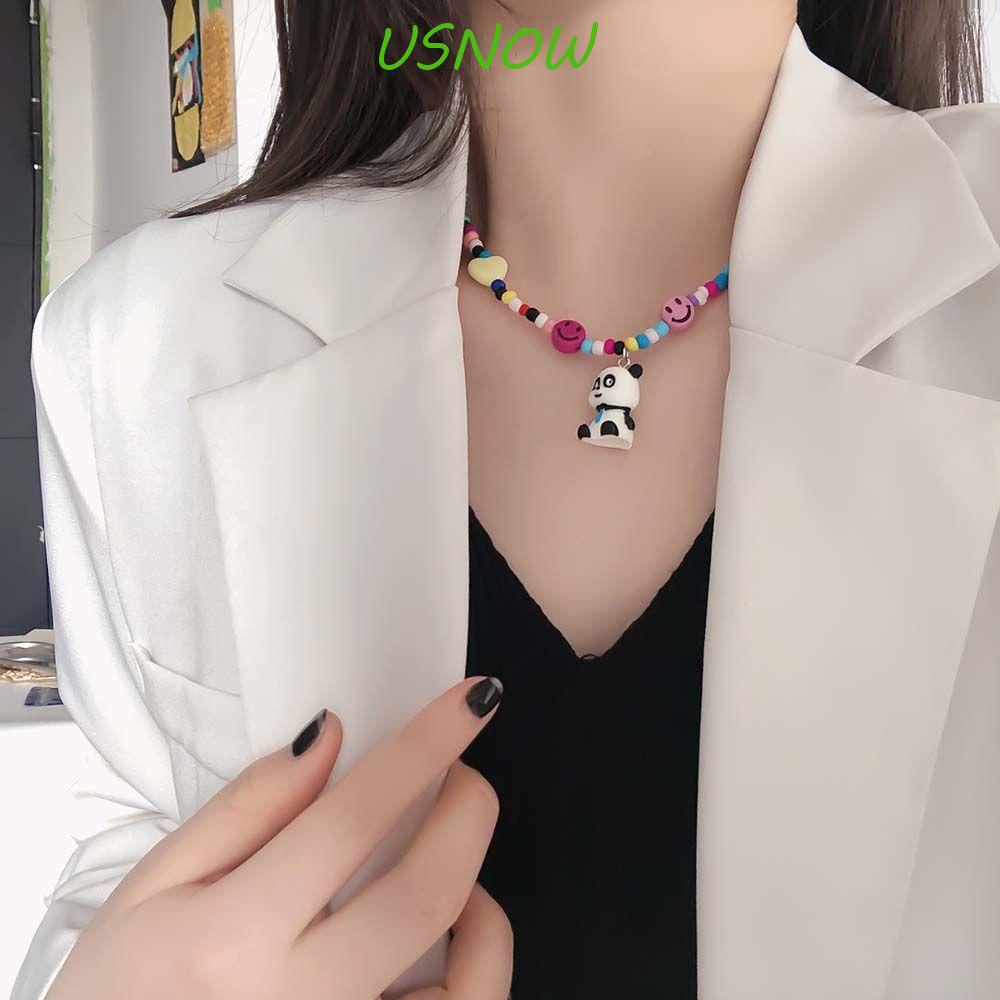 USNOW Vòng cổ Mặt Hình Chú Chuột Mikey Phong Cách Vintage Hàn Quốc