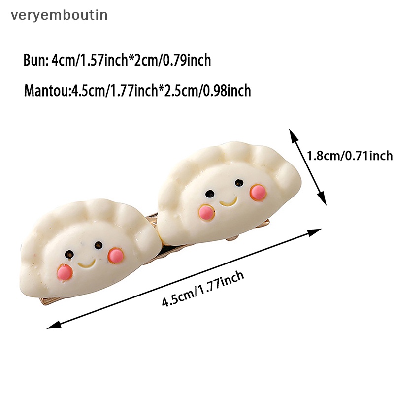 Kẹp Tóc Nữ Hình Bánh Bao Hấp Nhỏ Nhắn Dễ Thương Phong Cách Hàn Quốc