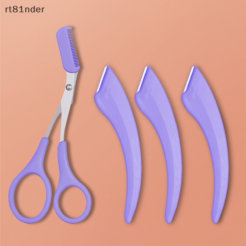 Bộ 1 / 2 / 3 Kéo Cắt Tỉa Lông Mày Tiện Dụng Cho Nữ