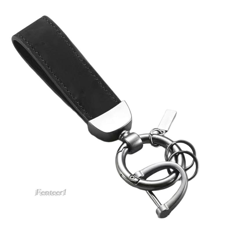 Móc Chìa Khóa Bằng Da PU Chống Mòn Thời Trang Cho Nam
