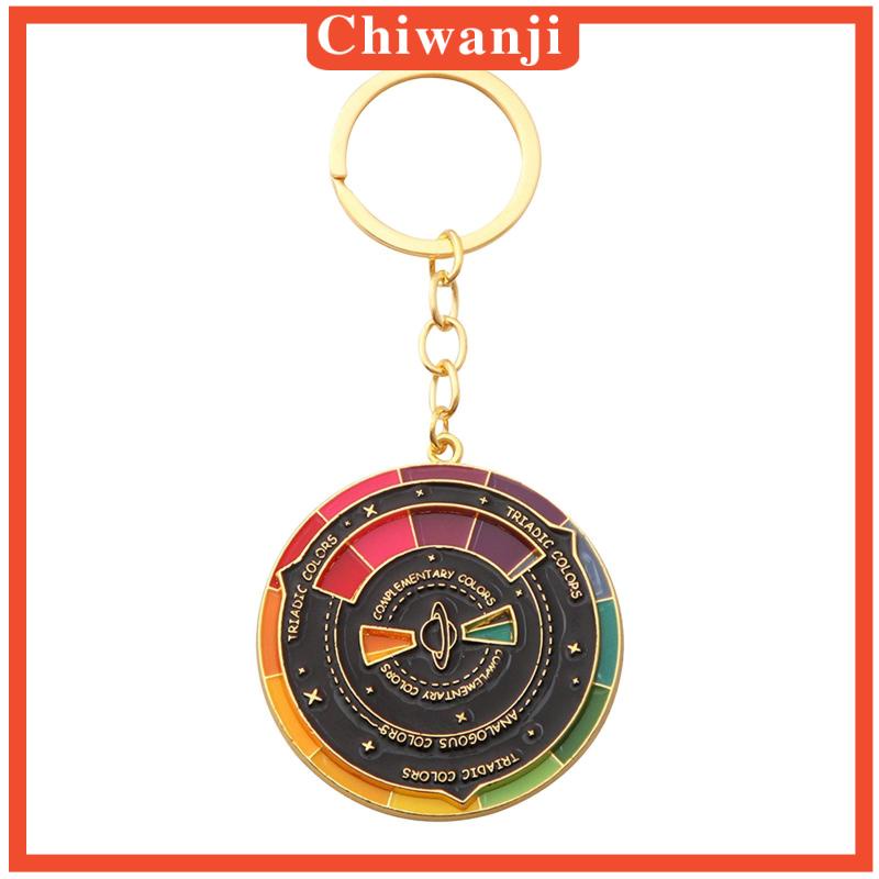 Móc Khóa Hình Bánh Xe Tráng Men 5cm Nhiều Màu Sắc Thời Trang